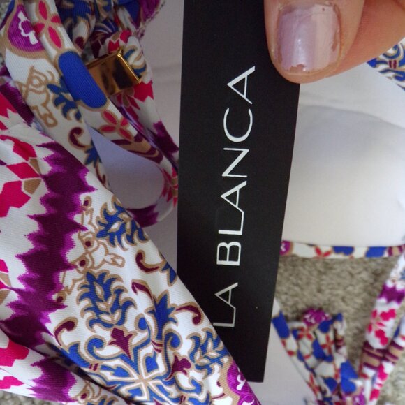 NWT La blanca multi color bikini 10 - Picture 5 of 10